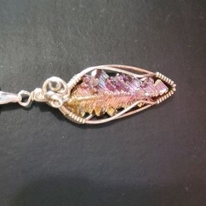 Sapphireskies Designs Sterling Silver Bismuth Wire Wrap Pendant Final Price